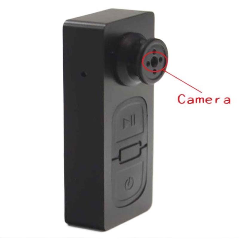 Shirt button camera with mic