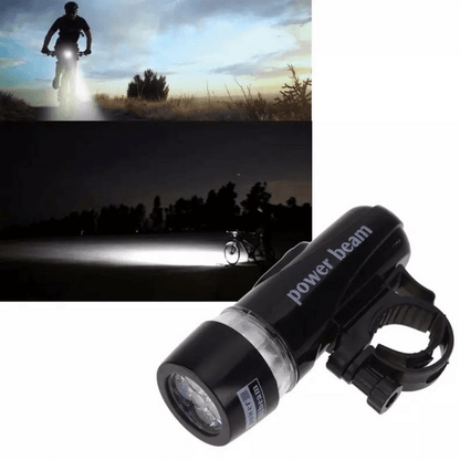5 led torch flash light black bicycle