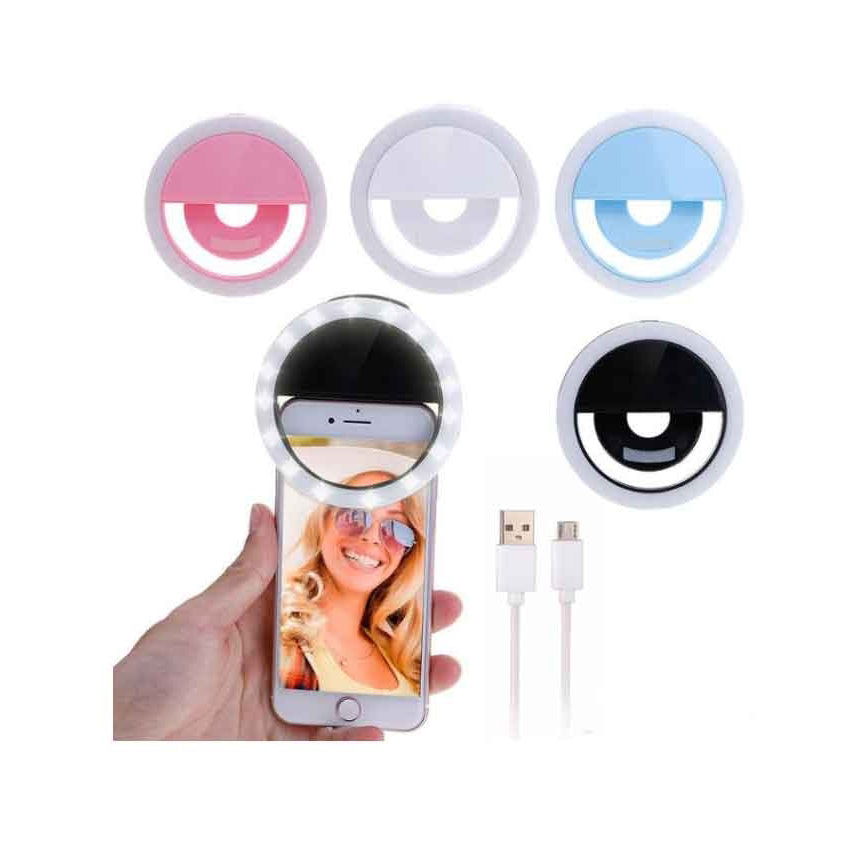 Selfie ring light with led camera photography flash light