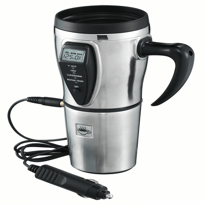 12 volt heated 16 oz stainless steel mug for car