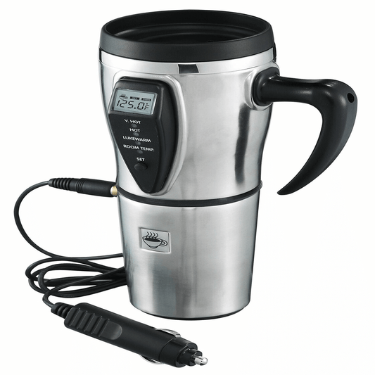 12 volt heated 16 oz stainless steel mug for car