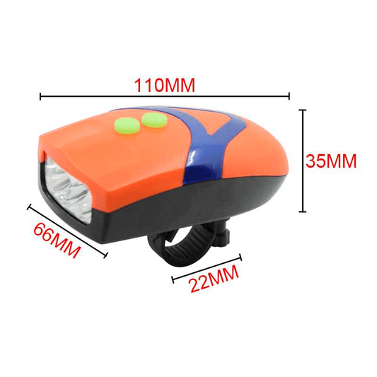 3 modes bicycle led light with horn speaker