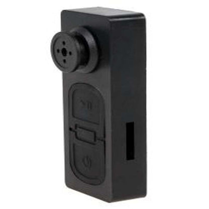 Shirt button camera with mic