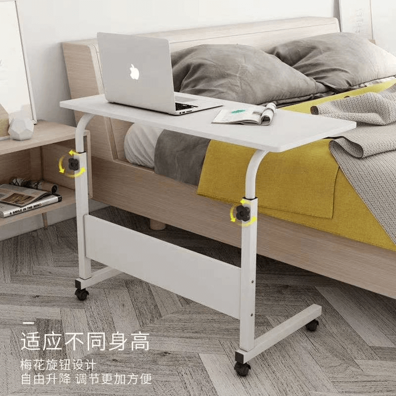Desk mini wooden computer desk height adjustable bedside table