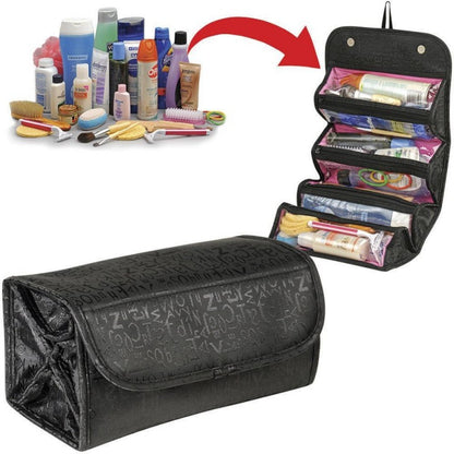 Roll n go cosmetic bag - black