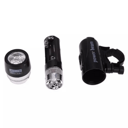 5 led torch flash light black bicycle