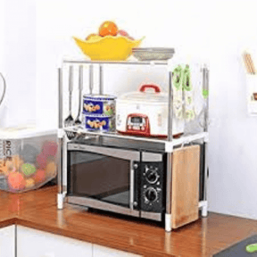 Over the microwave oven organizer