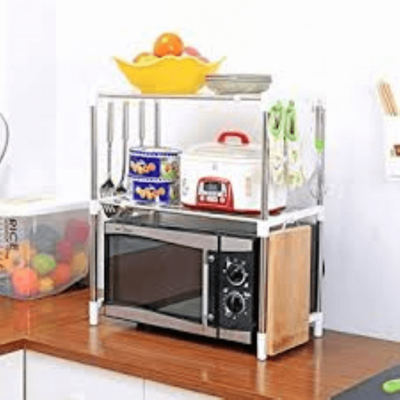 Over the microwave oven organizer