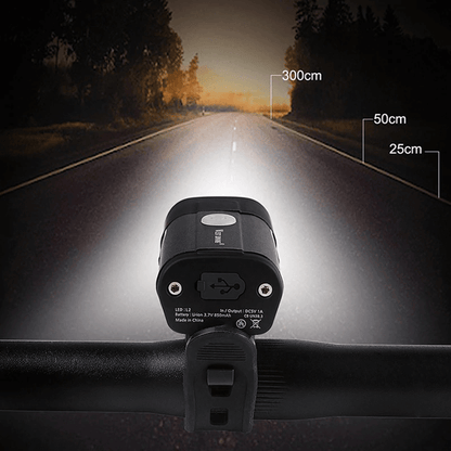 West biking rechargeable 5 modes bicycle front light