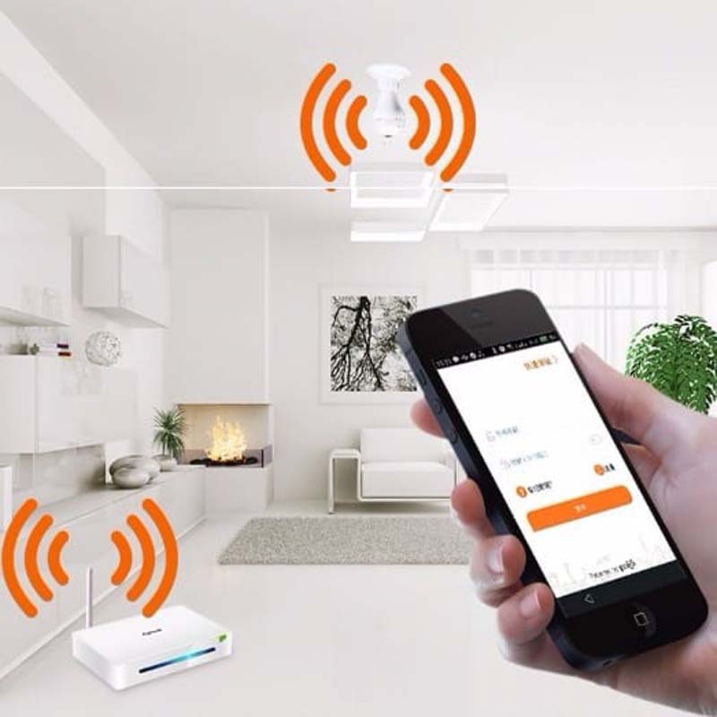 Wi-fi light bulb camera - hd 360 degree panoramic view