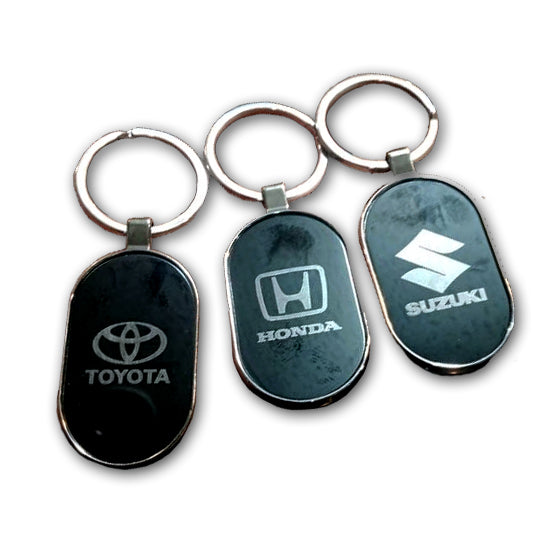 Pack of 3 metal keychains with logo china