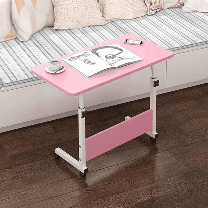 Desk mini wooden computer desk height adjustable bedside table