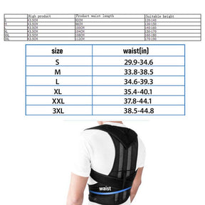 Posture corrector back brace adjustable straightener