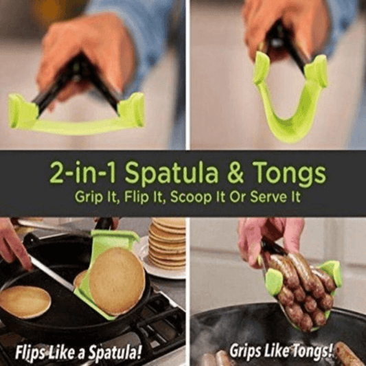 2 in 1 spatula & clever tong