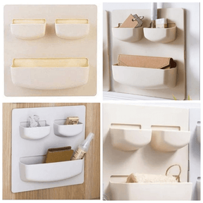 Wall rack sticky plastic holder