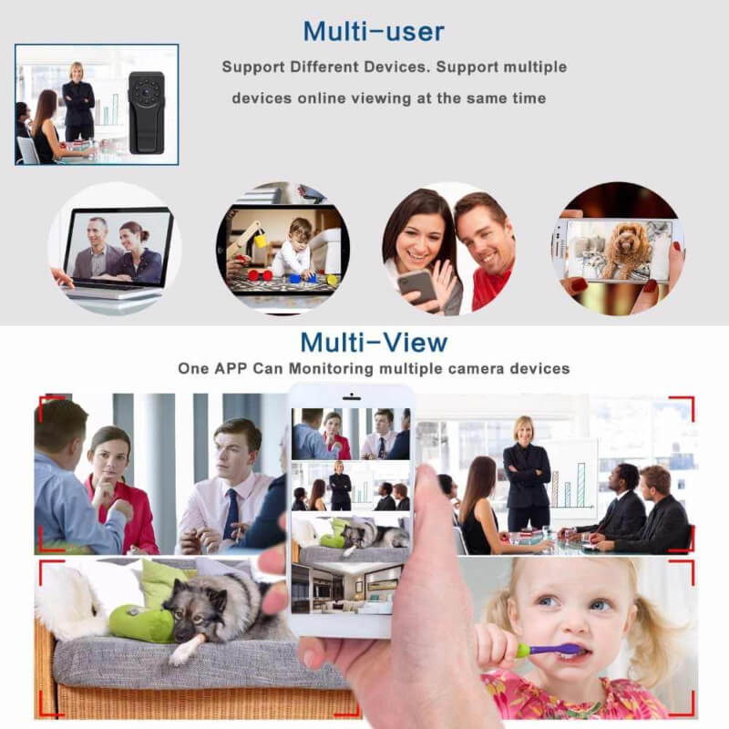 1080p ultra mini wifi cam with battery,magnetic bracket