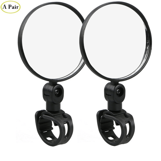 Rear view bicycle reflex mirror