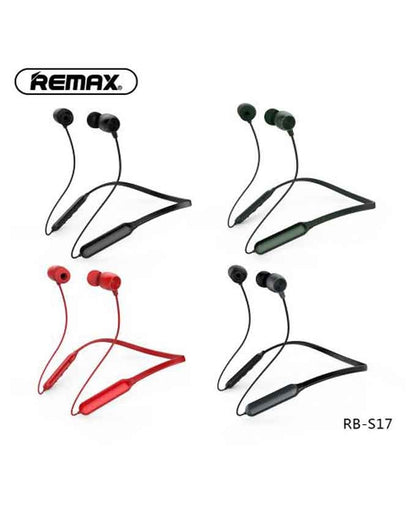 Remax sports bluetooth rb-s17 neckband headset - black