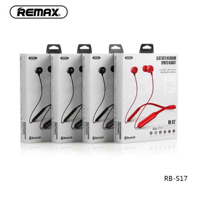 Remax sports bluetooth rb-s17 neckband headset - black
