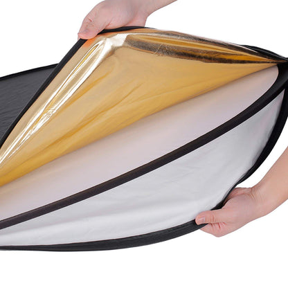 110cm 5-in-1 collapsible multi-disc light reflector with bag
