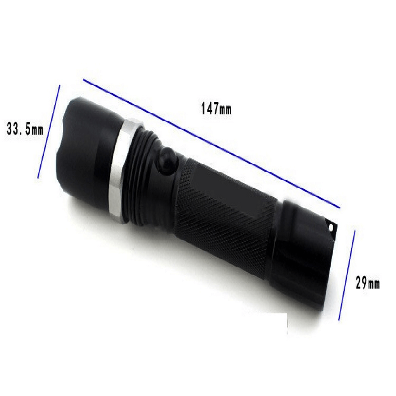 Rechargeable bicycle mechanical rotating zoom led flashlight