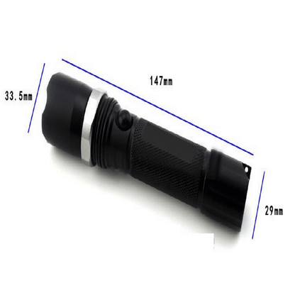 Rechargeable bicycle mechanical rotating zoom led flashlight