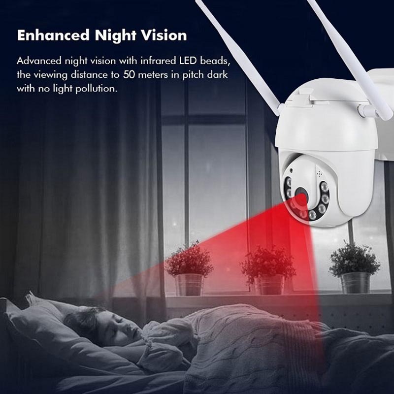 Wifi outdoor hd wireless waterproof ptz ip security camera