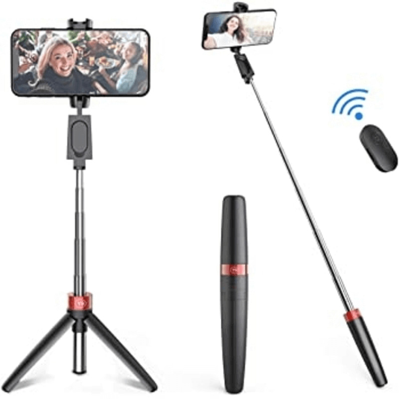 Y9 2-in-1 portable bluetooth selfie stick with mini tripod