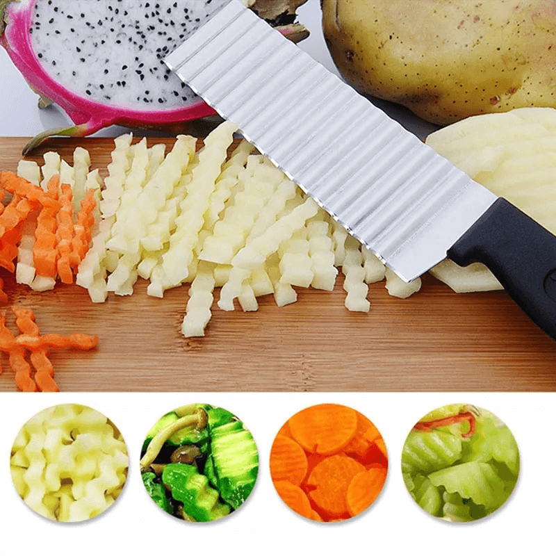 Potato slicer potato chips wavy cutter knife