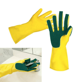 Latex sponge dish washing gloves