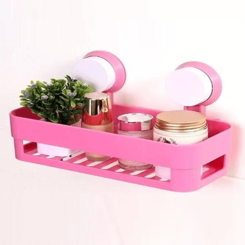 Wall suction cup tray holder kitchen bathroom organizer
