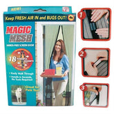 Magic mesh hands-free screen door