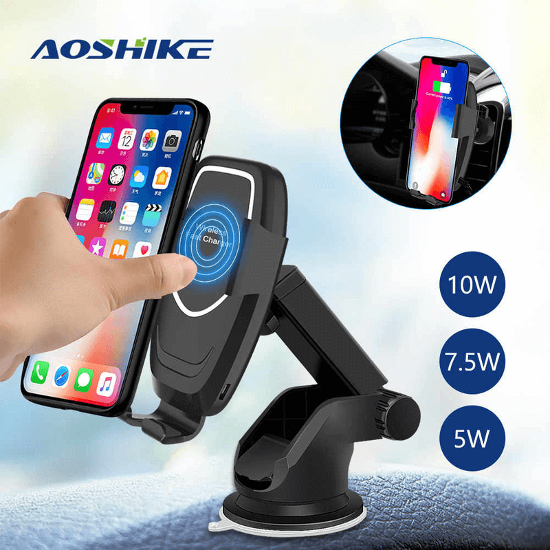 Aoshike k80 fast charge wireless sensor phone holder