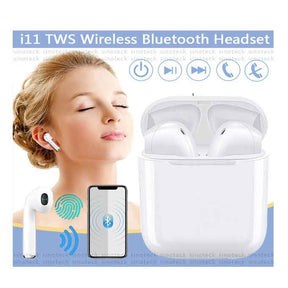 I11 wireless touch sensor bluetooth earbuds + charging case