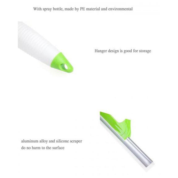 Multipurpose shower squeegee mirror & window cleaning wiper