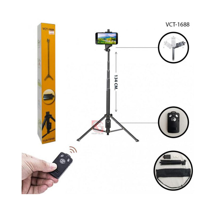 Yunteng yt-1688 tripod selfie stick & self-portrait monopod