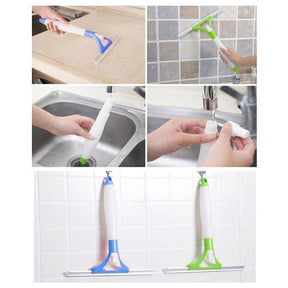 Multipurpose shower squeegee mirror & window cleaning wiper