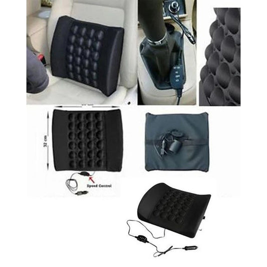Car back seat massager with vibrator - beige