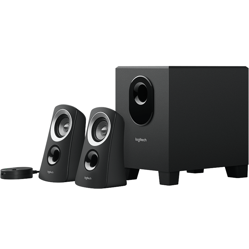 Logitech z313 computer speaker system with subwoofer