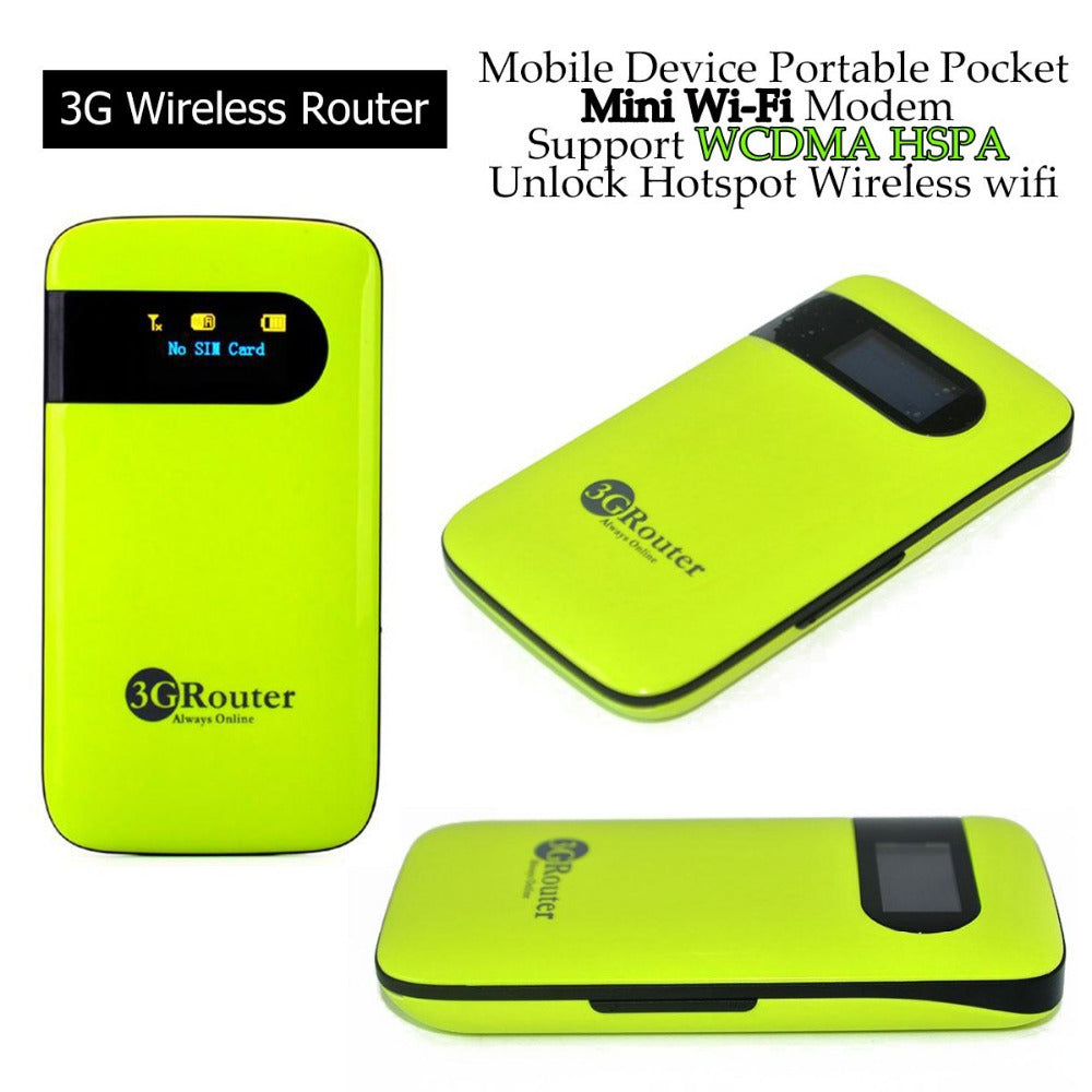 Portable 3g sim wireless router