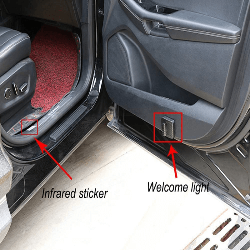 Car door welcome lights projection lamp