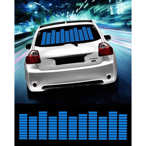 Car sticker music rhythm led flashlight blue