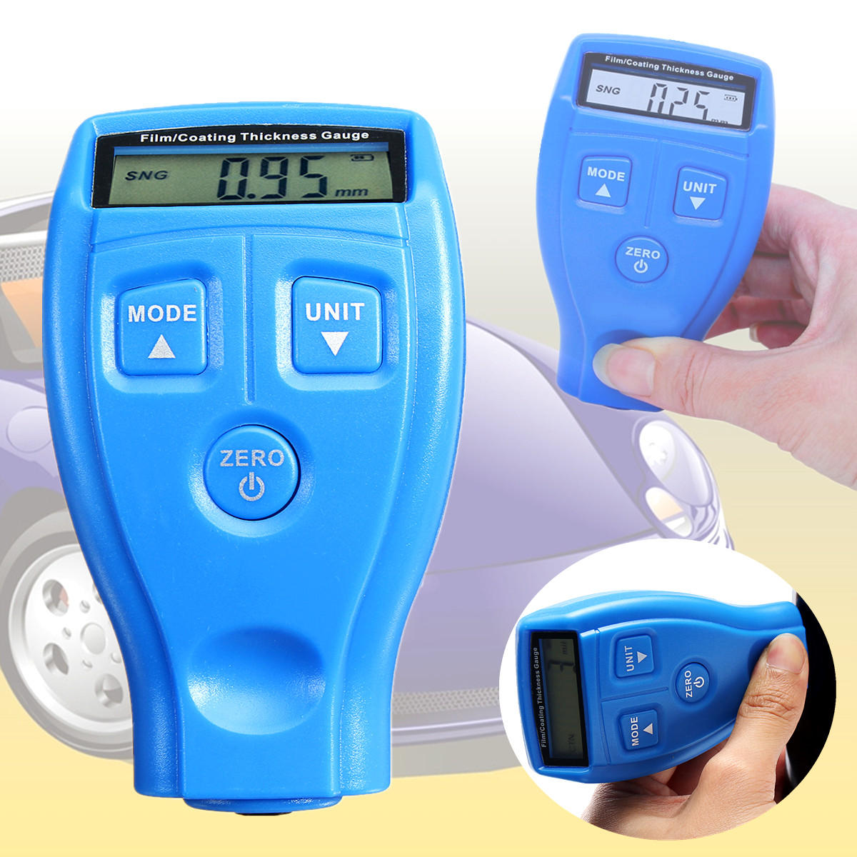 Auto car paint coating measuring gauge meter