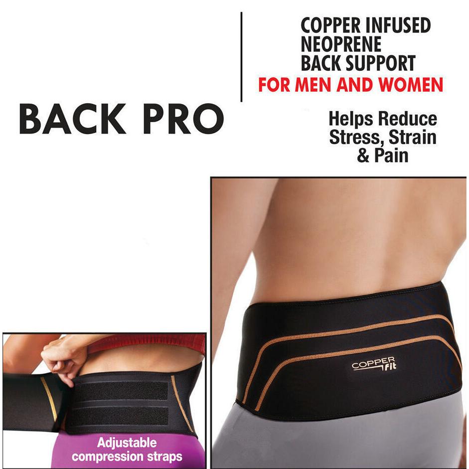Copper fit back pro lower back support belt