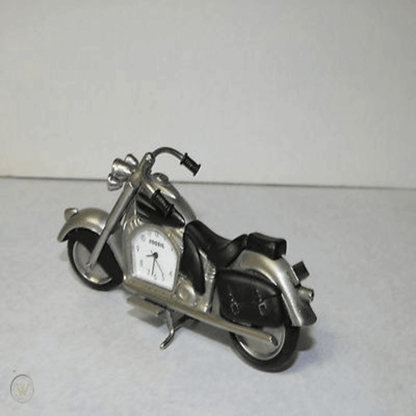 Fossil brand antique harley davidson bike clock- metal black