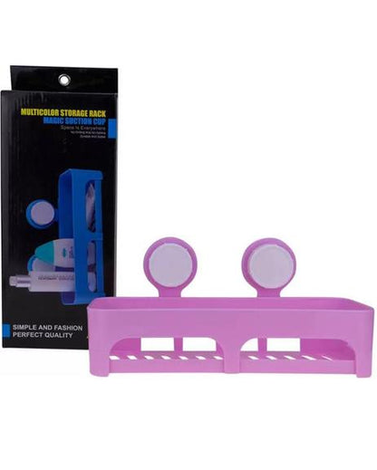 Storage rack in multicolors with magic suction cup