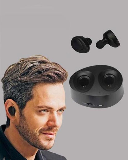 Wireless bluetooth earpieces earbuds headphones+dock charger