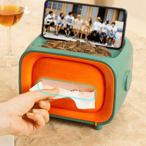 Plastic tissue box cover holder desk storage box container