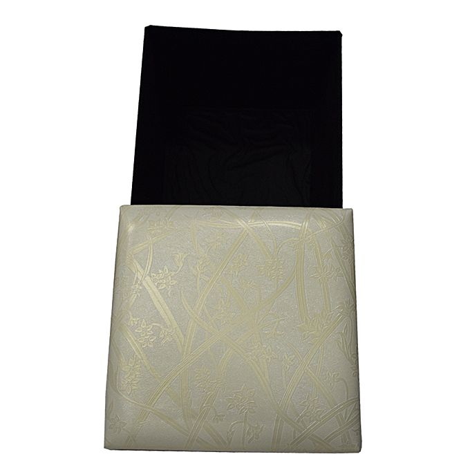 Folding storage ottoman foot rest & stool - cream