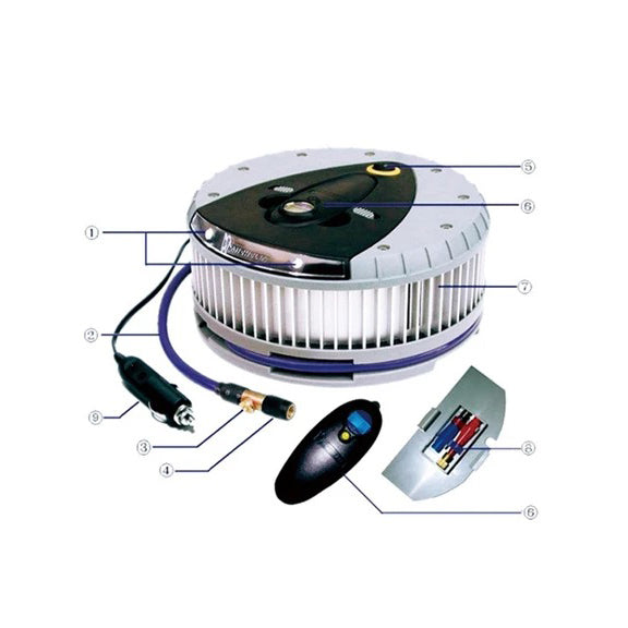 Michelin hi power tyre inflator and detachable digital gauge